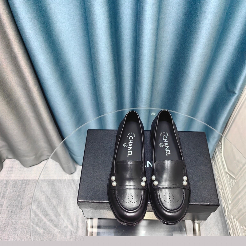 Ch*el leather shoes
